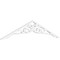Ekena Millwork Pitch Bordeaux Architectural Grade PVC Gable Pediment, 72"W x 15"H x 1"P (5/12) GPP072X015X100BOR - alternate 1